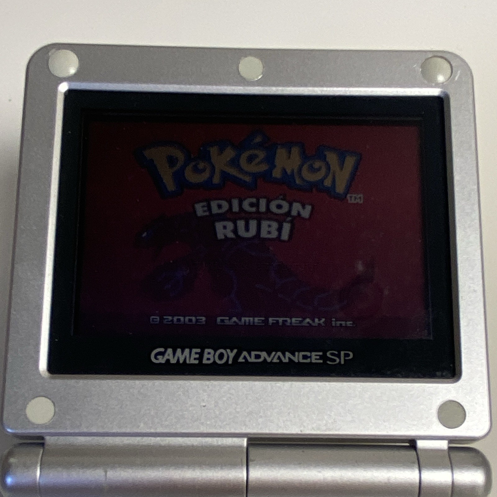 Nintendo Pokémon Ruby Game Boy Advance PAL Spain 2003 Dry Battery
