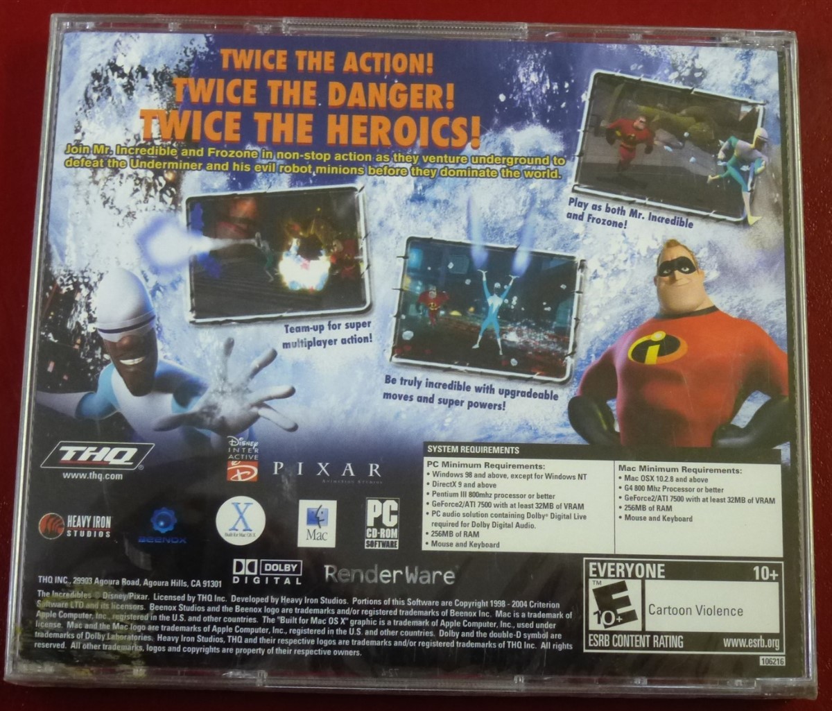 Video Game PC Disney The Incredibles Rise of the Underminer NEW Jewel