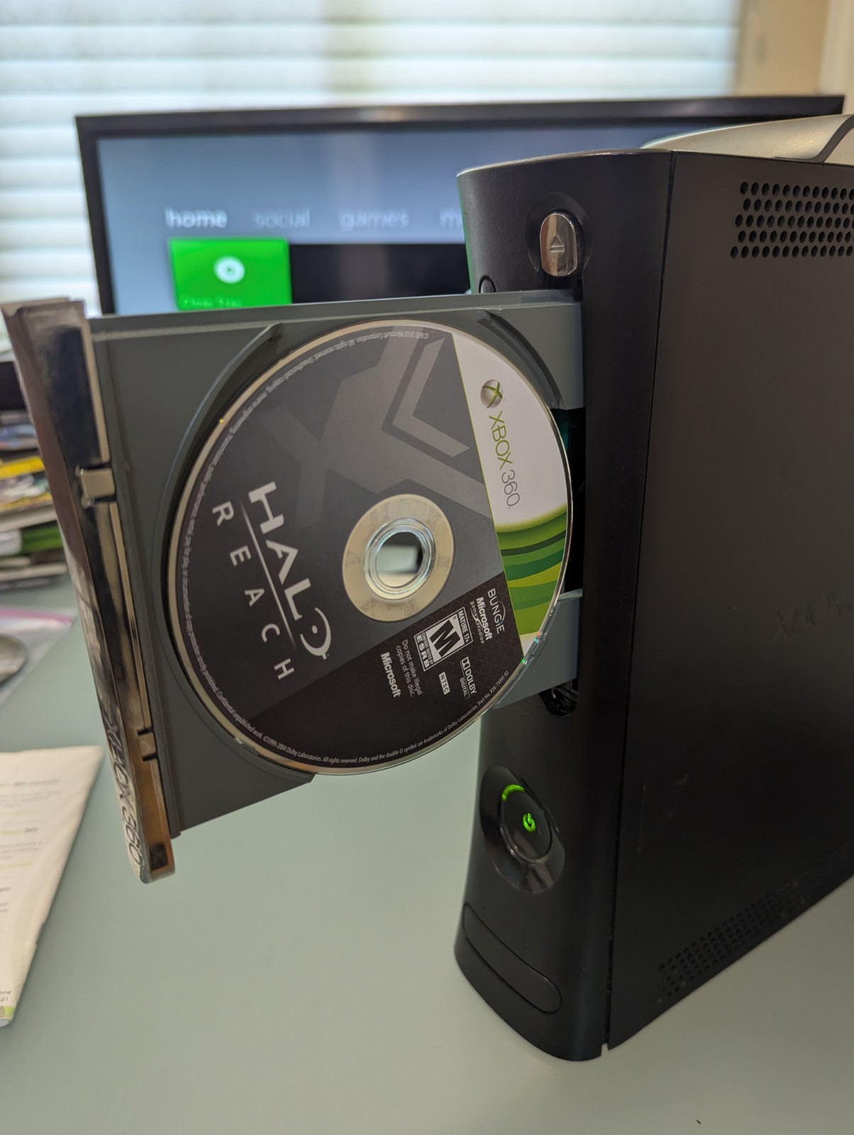 Black Original Fat Xbox 360 Console 20GB HDD Controller Bundle -Tested Working