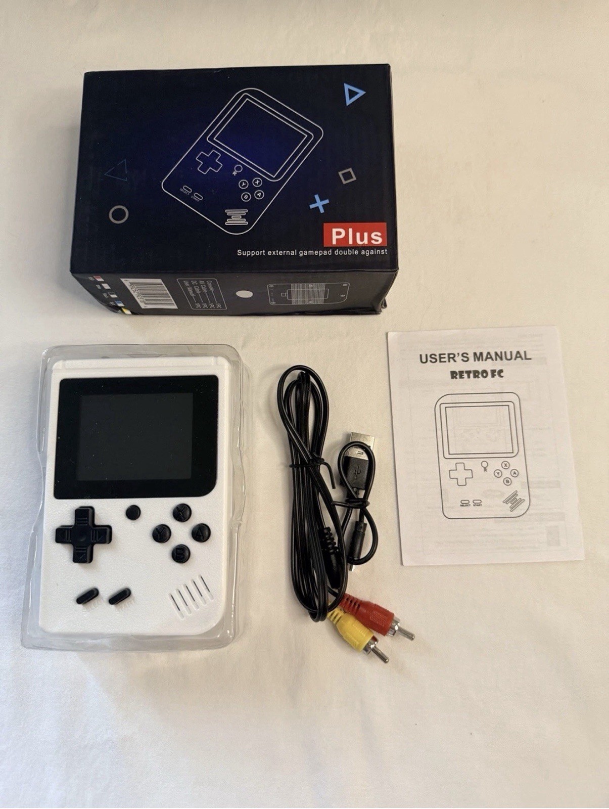 Game Box Plus Handheld Retro Console 400 Games Built-In Portable Player