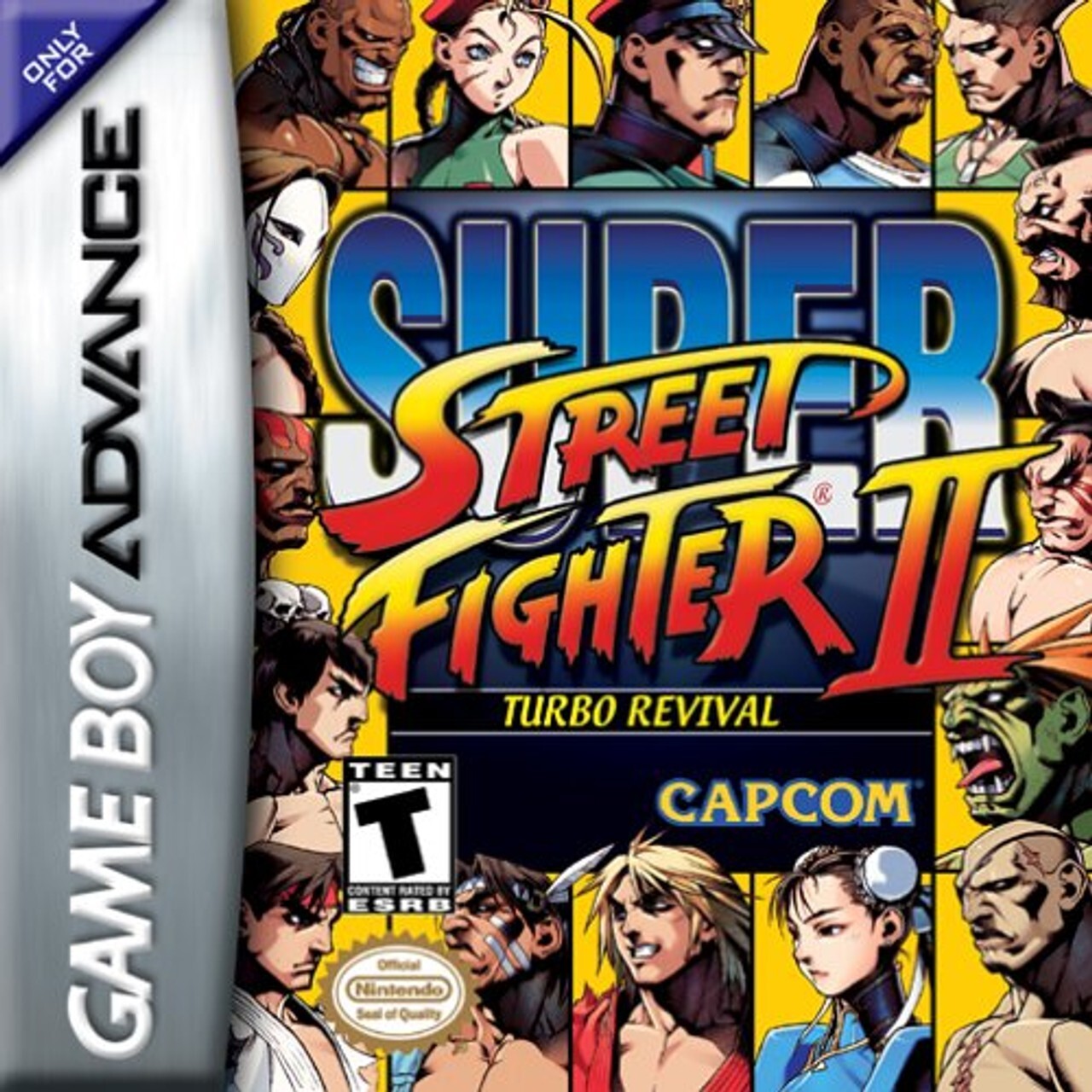 Super Street Fighter 2 II Turbo Revival GBA Video Game Gameboy Advance 2001