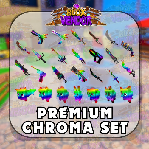 Murder Mystery 2 MM2 | Premium Chroma Set | Godly Knives and Guns