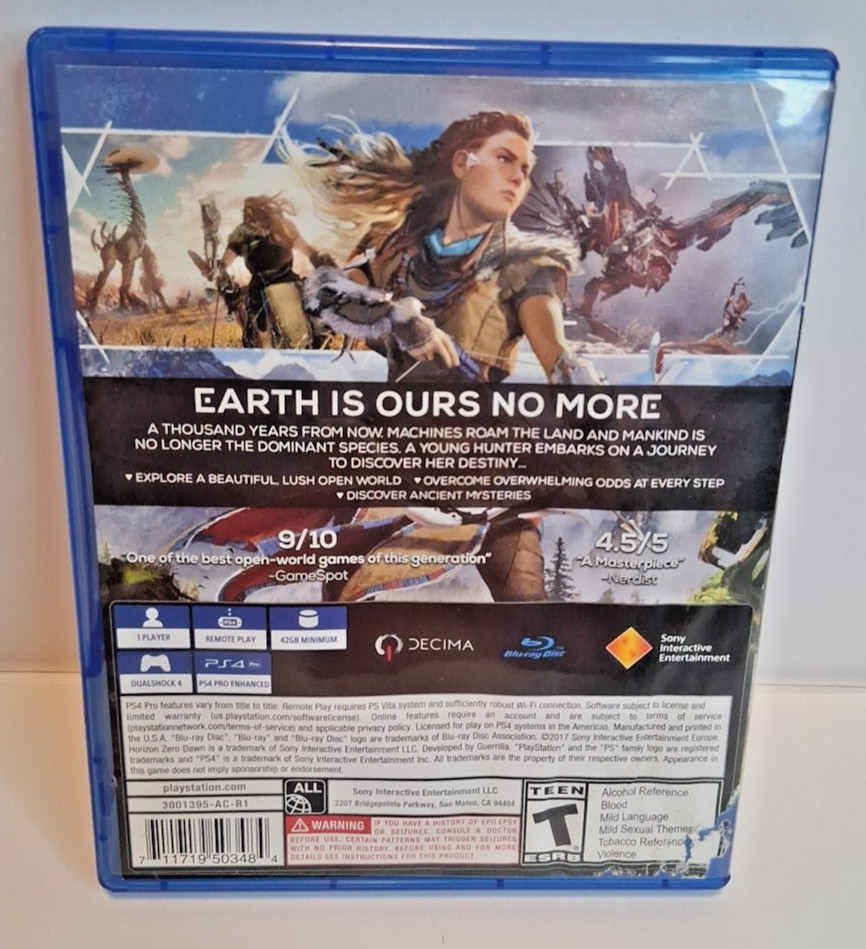 Horizon: Zero Dawn | Horizon: Forbidden West PlayStation 4 PS4 Game Lot