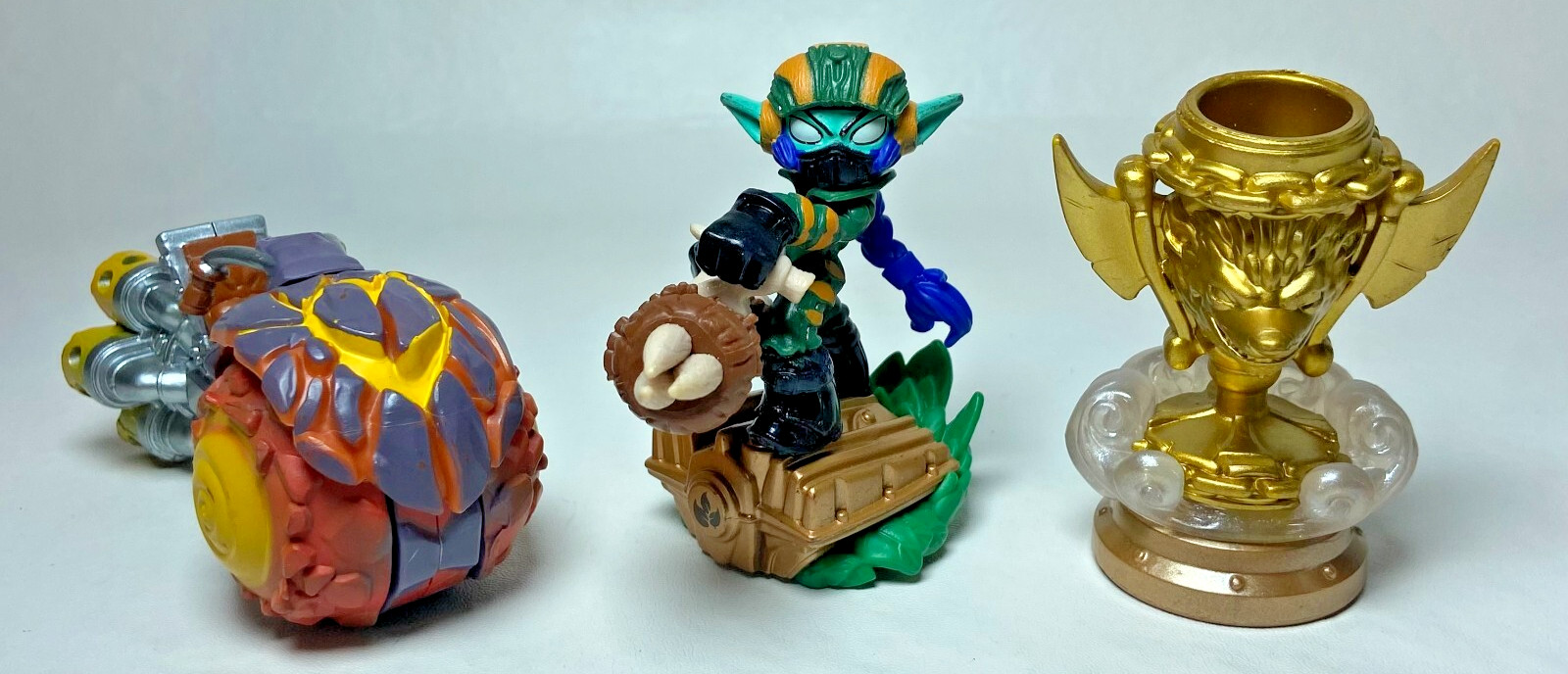 3 Skylanders Superchargers Super Shot Stealth Elf Burn Cycle Sky Trophy Untested