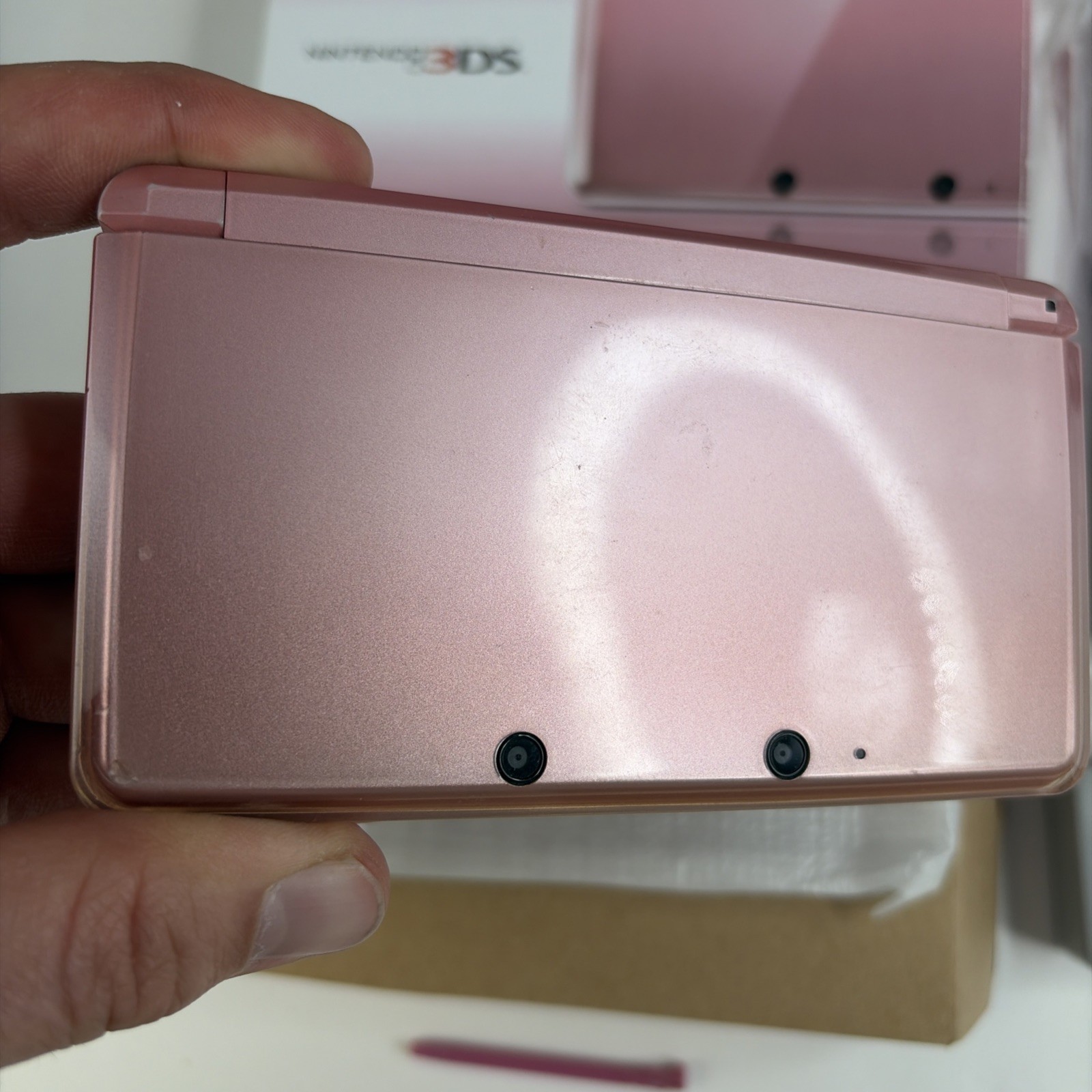 Nintendo 3DS Handheld Console Complete In Box Pink CTR-001 (USA) W Charger