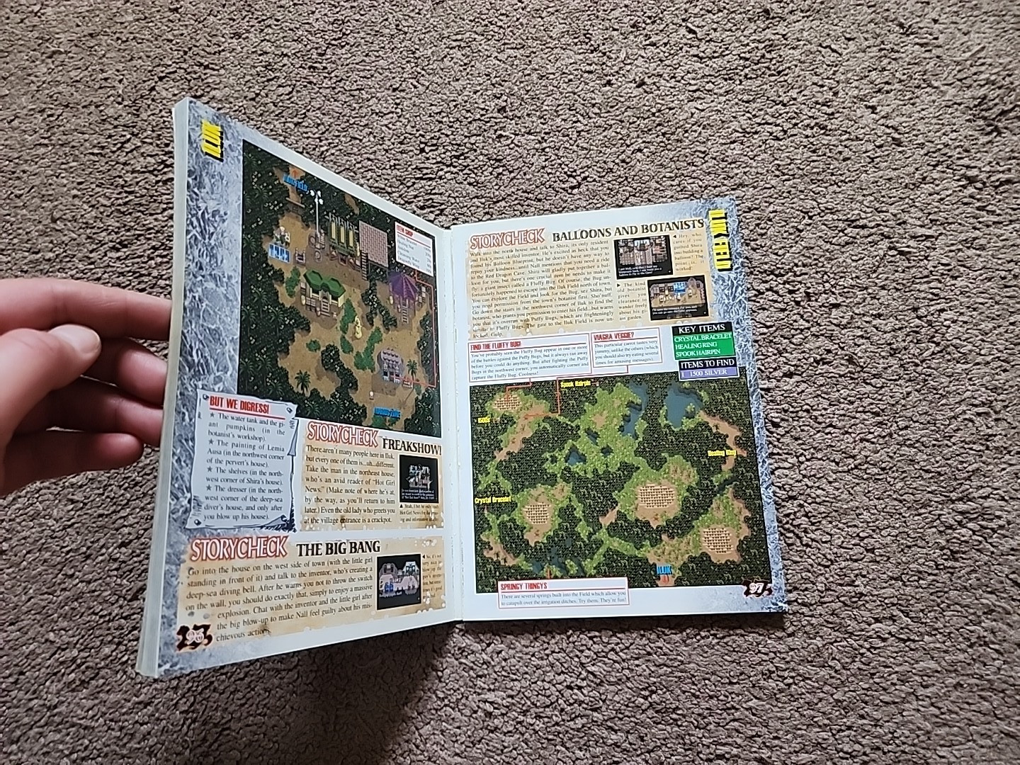 PS1 Playstation Lunar Silver Star Complete Guide w/ Stickers