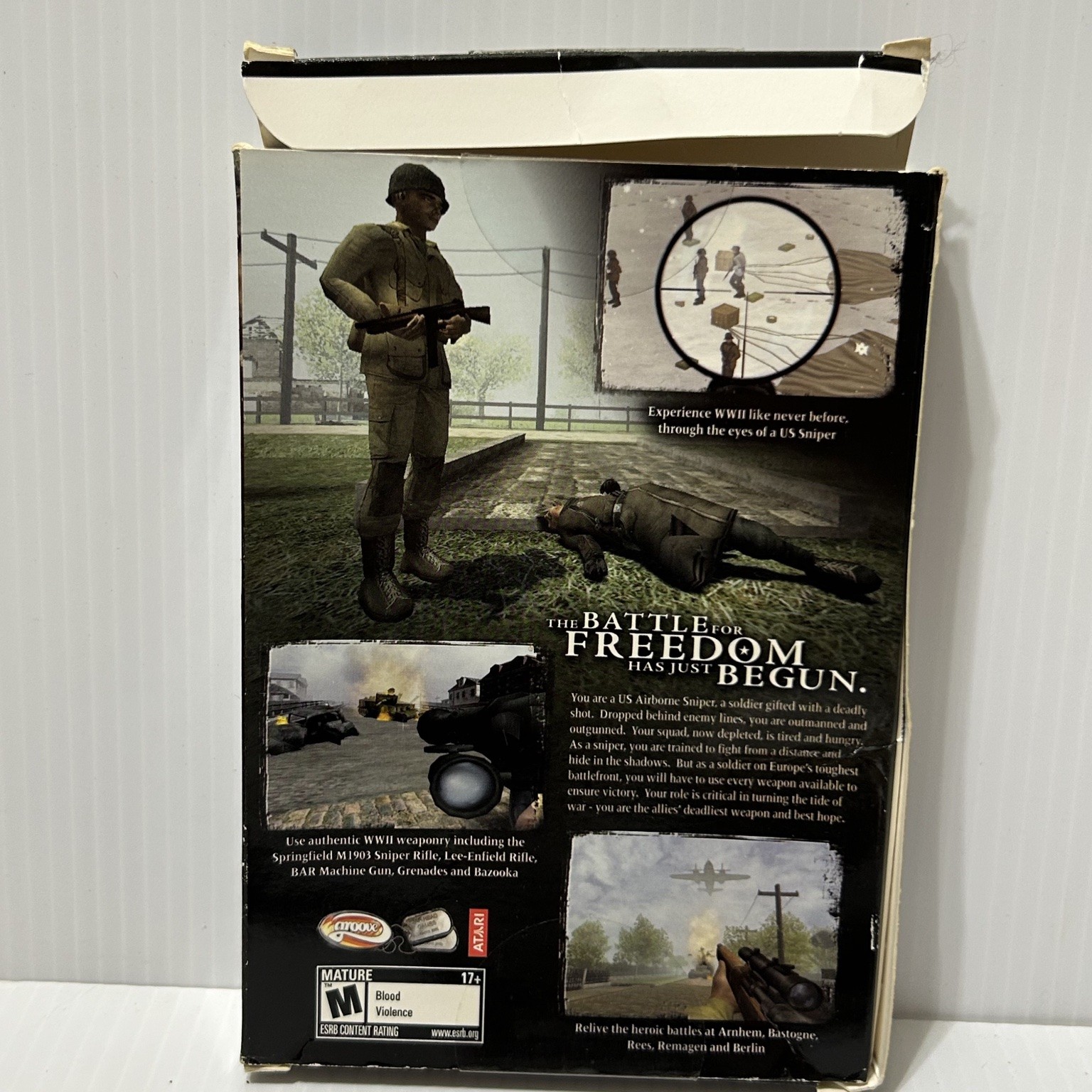 World War II Sniper Call to Victory PC CD-ROM Video Game WWII Shooter
