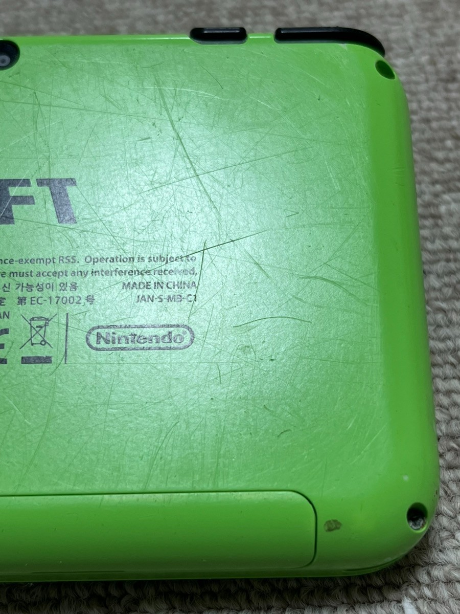 New Nintendo 2DS XL LL Minecraft Creeper Edition Console region Japanese B971