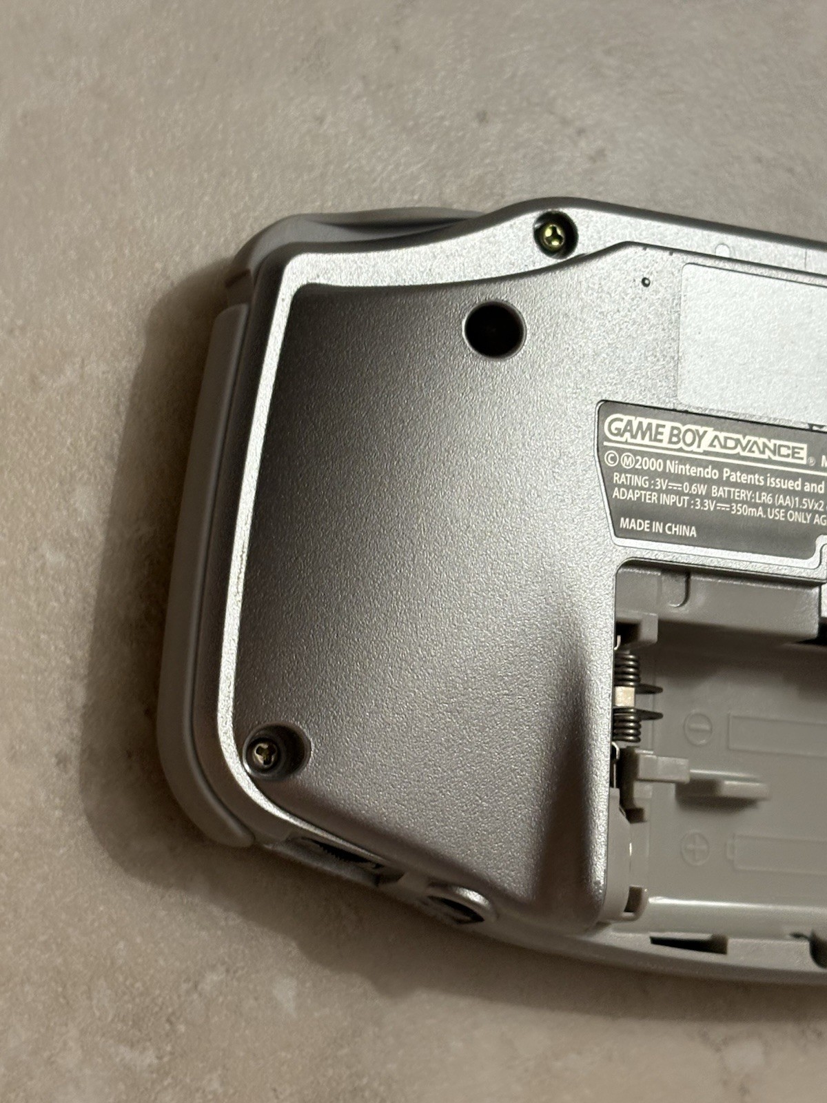 Nintendo Game Boy Advance GBA Console AGB-001 – Silver – GOOD – OEM