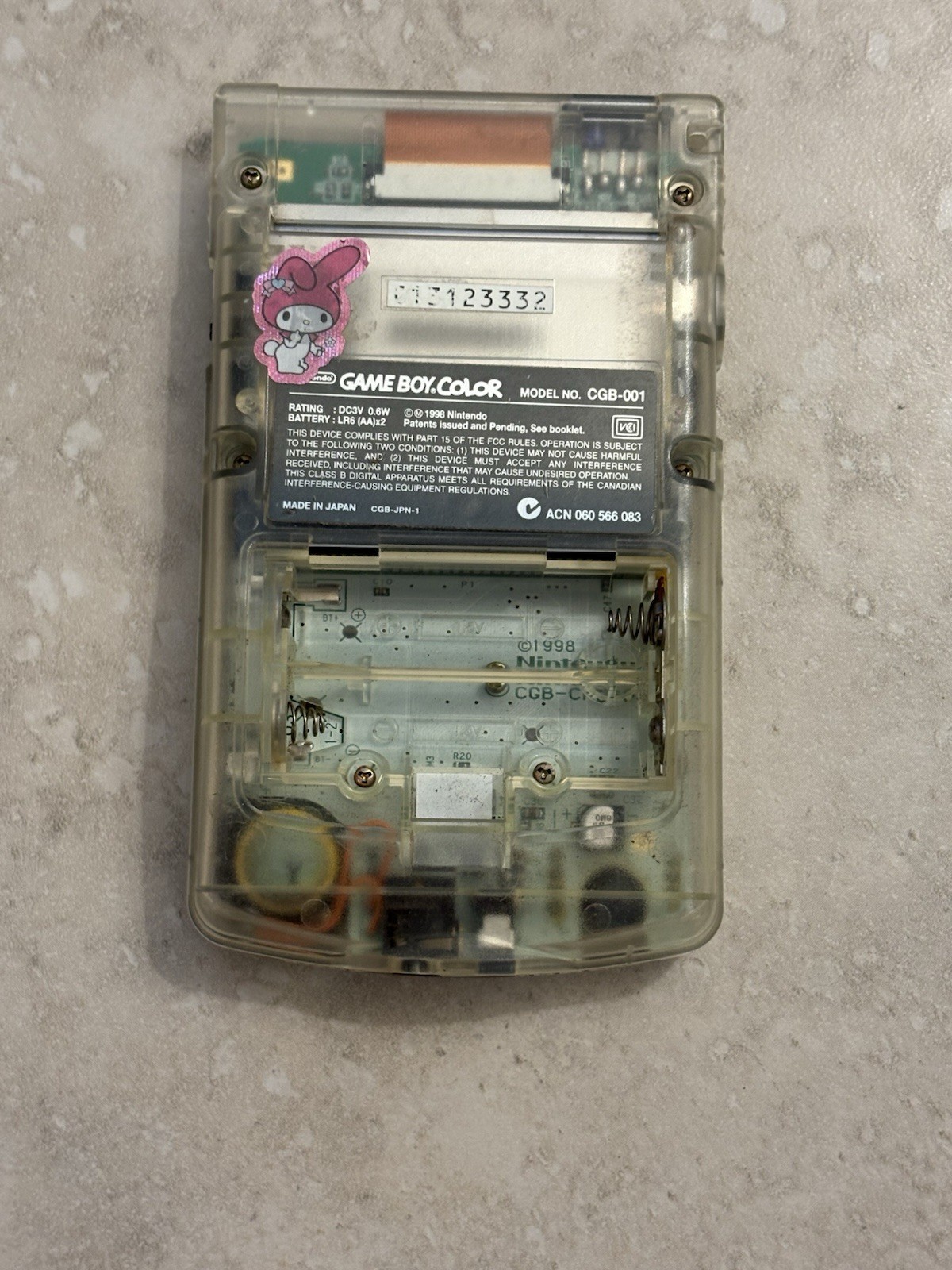 Nintendo Game Boy Color Skeleton FREE SHIPPING Read Description