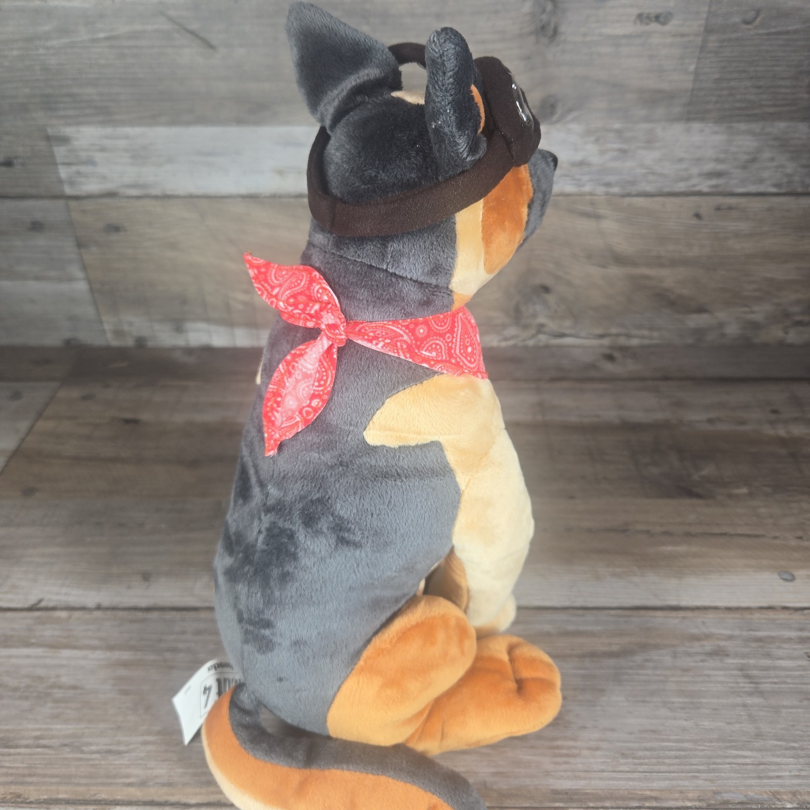 Fallout 4 Dogmeat Plush Figure Stuffed Animal Dog W/ Bandana & Goggles Bethesda