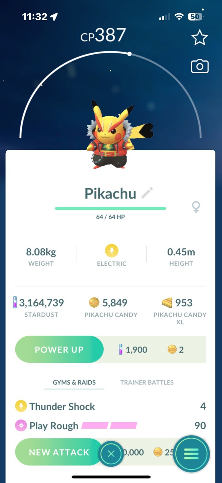 PIKACHU ROCK STAR – 20K Trade