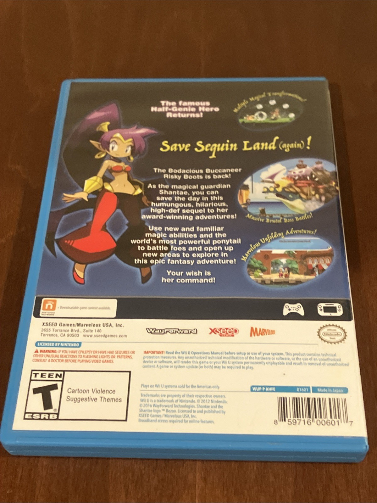 Shantae: Half-Genie Hero (Nintendo Wii U, 2016)