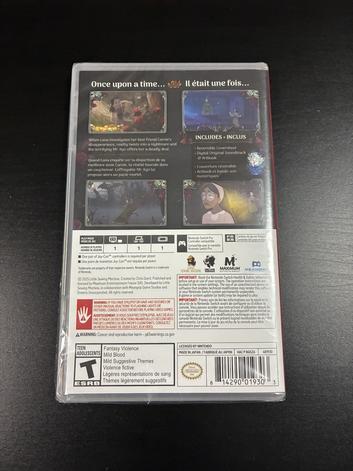 New & Sealed – Bye Sweet Carole for Nintendo Switch (2025)