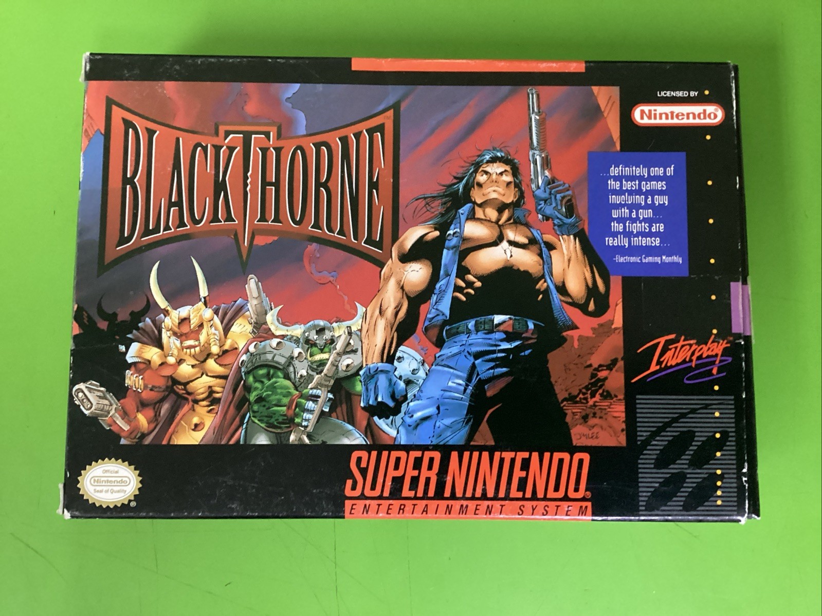 Blackthorne (SNES, 1994) CIB Manual Reg Card & Inserts Tested & Working