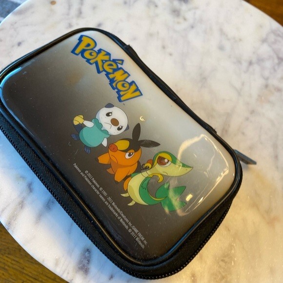 Pokemon Black and White Soft Zip Travel Case Nintendo DS 2011 Oshawott Snivy …