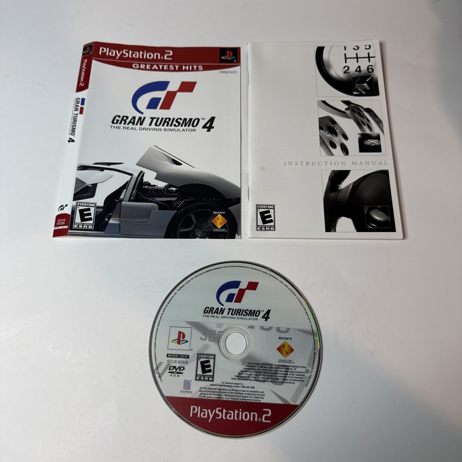 Gran Turismo 4 (Sony PlayStation 2, 2005) Disc, Manual & Artwork Only TESTED
