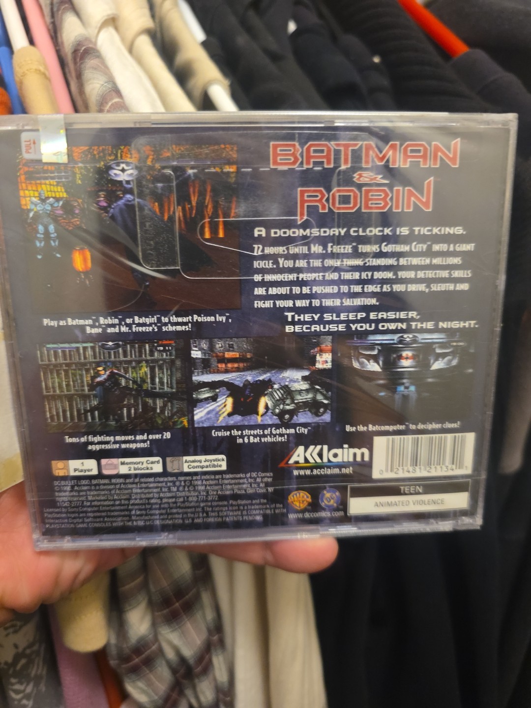 Batman & Robin And AND sony playstation 1 2 3 ps1 ps2 ps3 pal – BRAND NEW
