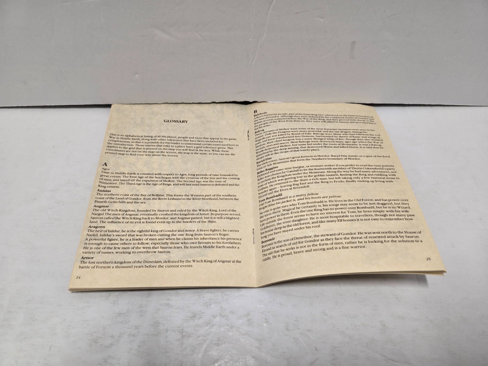 War in Middle Earth w/ Manual & Map 3.5″ Commodore Amiga