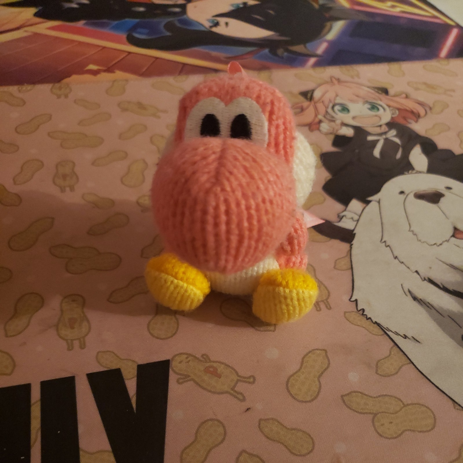 Nintendo Amiibo Pink Yarn Yoshi Yarn Figure Yoshi’s Woolly World 2015 Nintendo