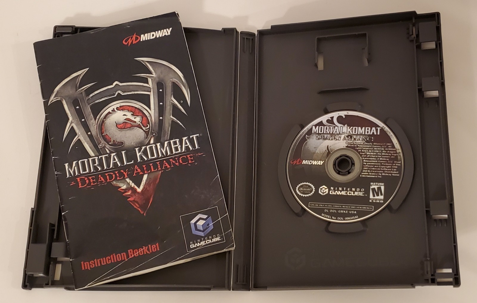 🔥Mortal Kombat Deadly Alliance Nintendo GameCube M-Mature Tested W/ Manual 2002