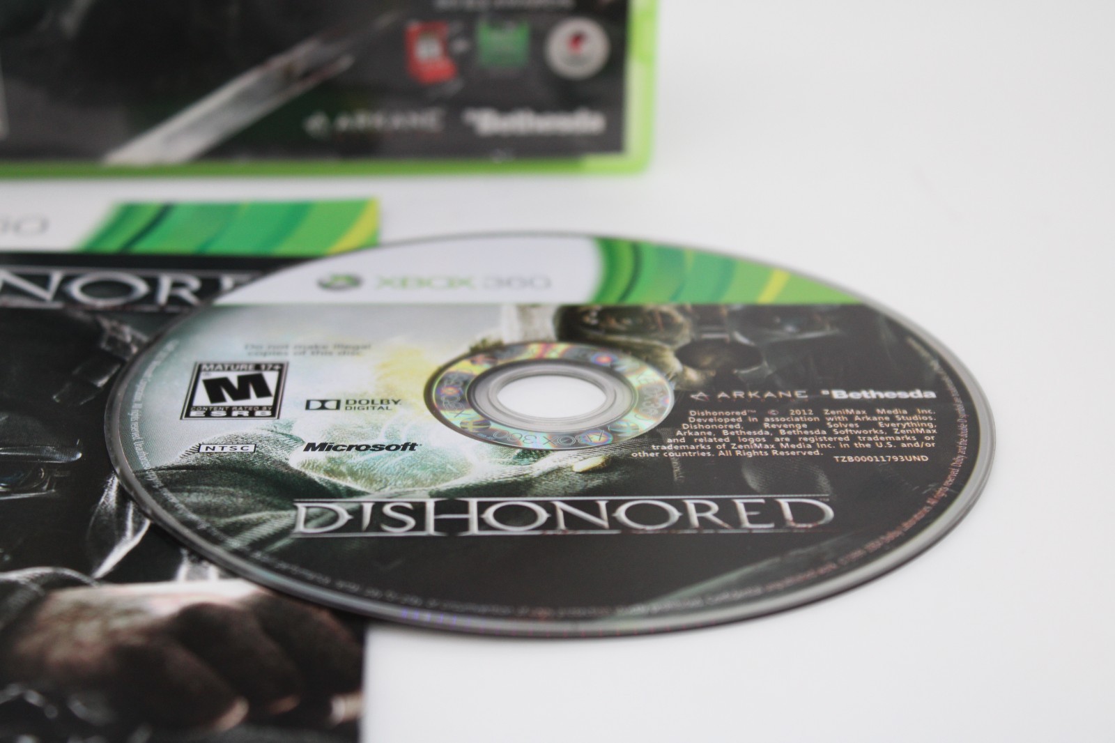 Refurbished Xbox 360 Dishonored 1 Complete CIB Mint Disc Good Cover Art Damage