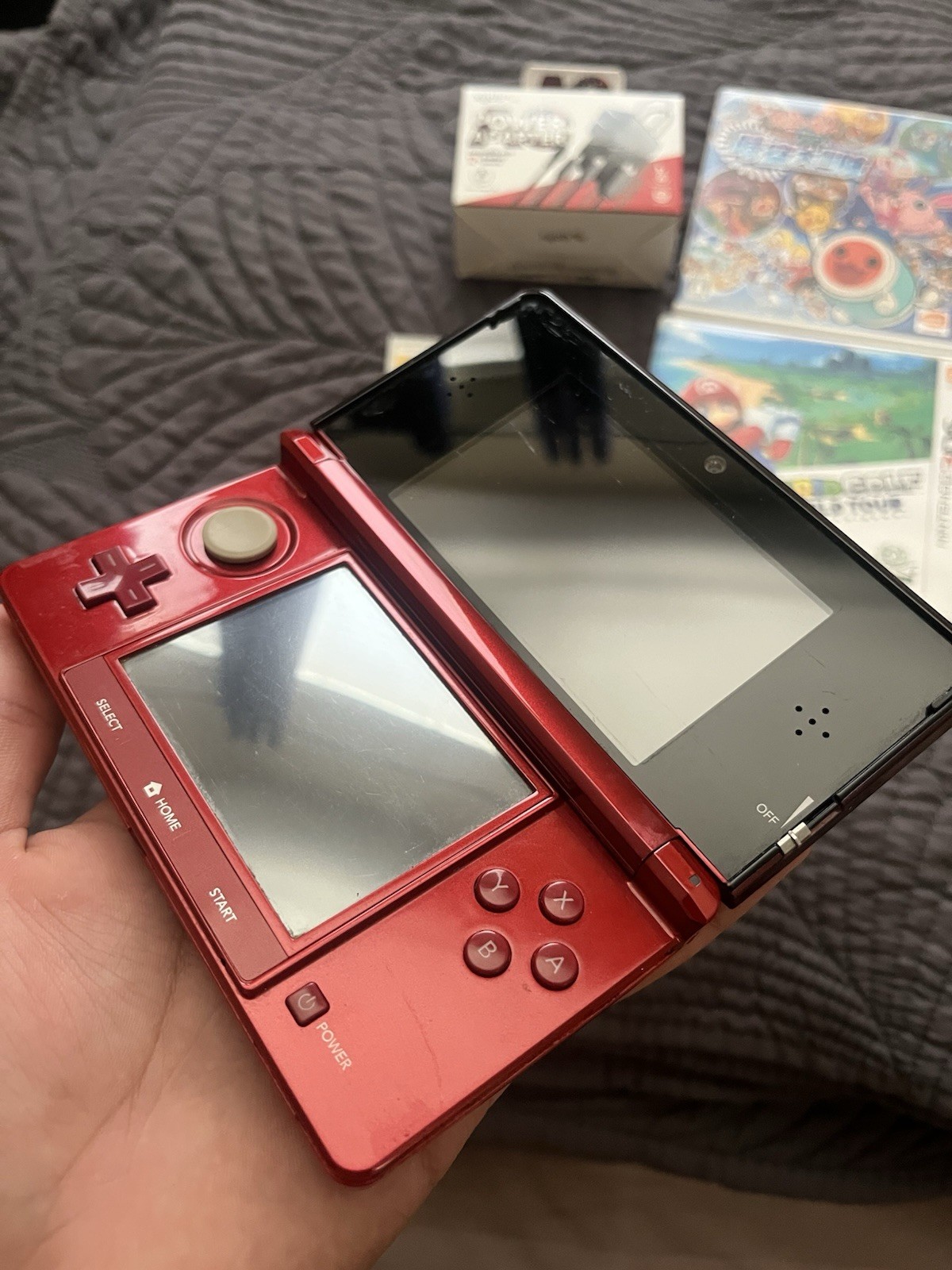 Nintendo 3DS Handheld System Japanese Edition Good Condition Flame Red