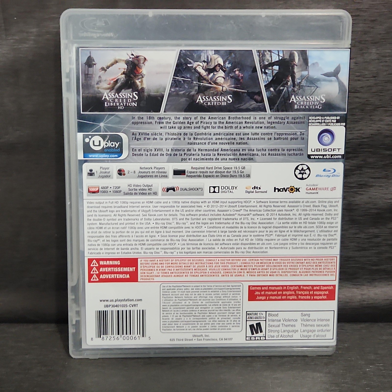 Assassin’s Creed The Americas Collection PlayStation 3 PS3 Game CIB