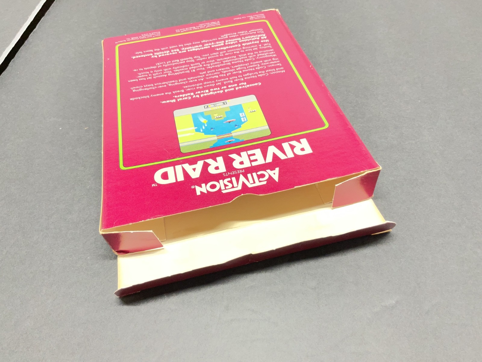 Atari 2600 River Raid Game Complete in Box Tested CIB