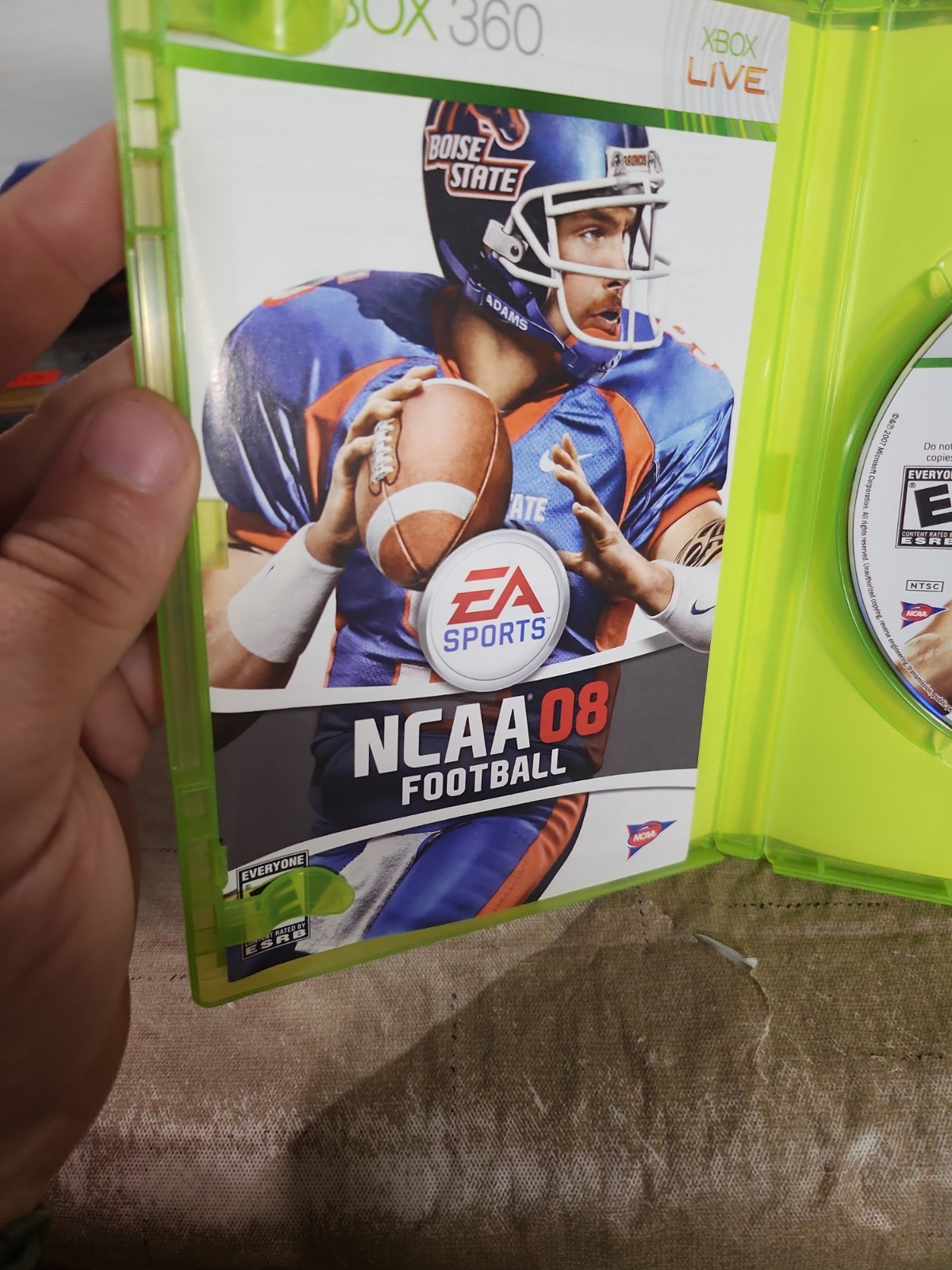 NCAA Football 08 (Xbox 360) CIB COMPLETE & TESTED