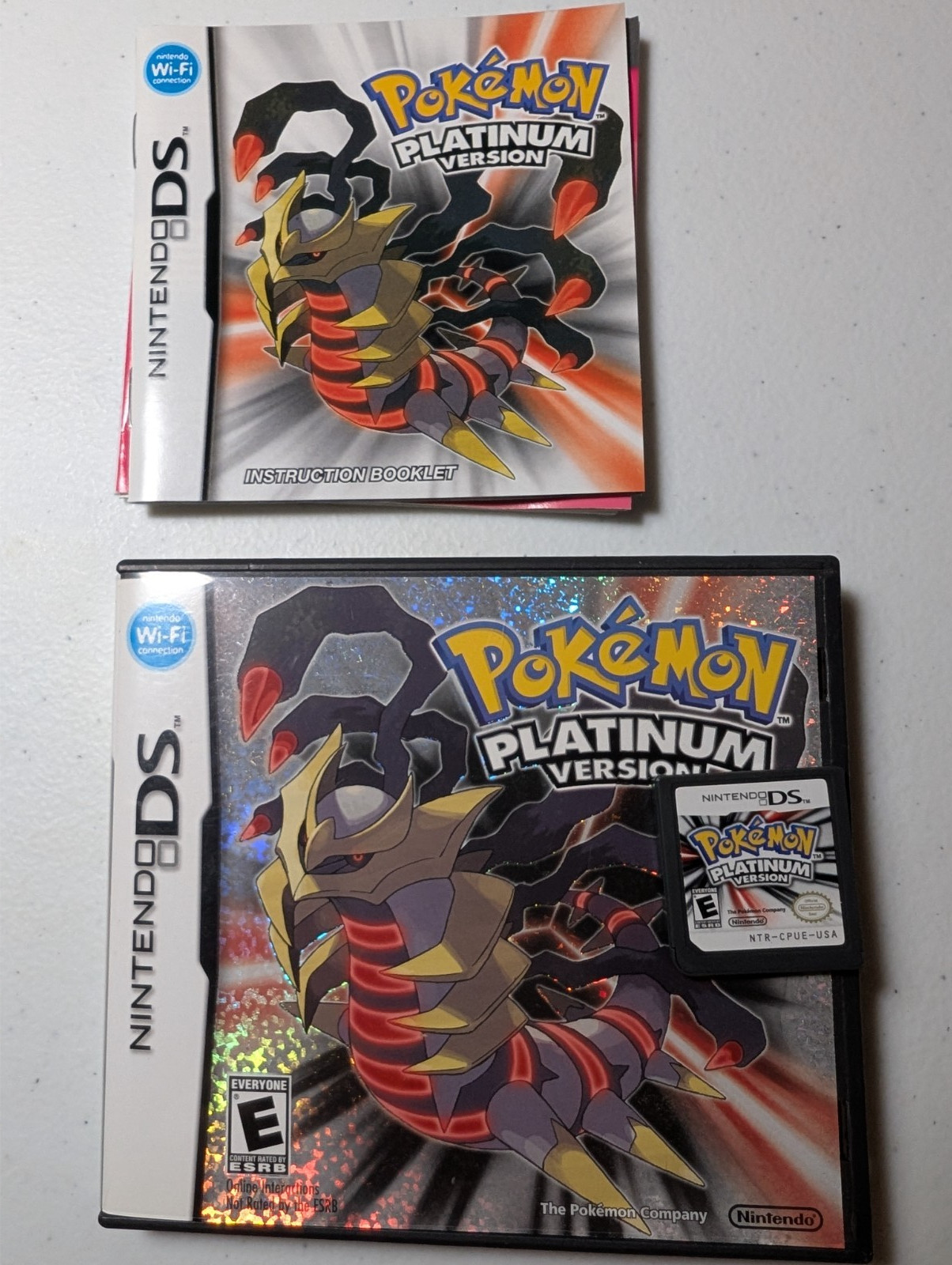 Pokémon Platinum Version (Nintendo DS, 2009) Authentic Complete Game Case Manual