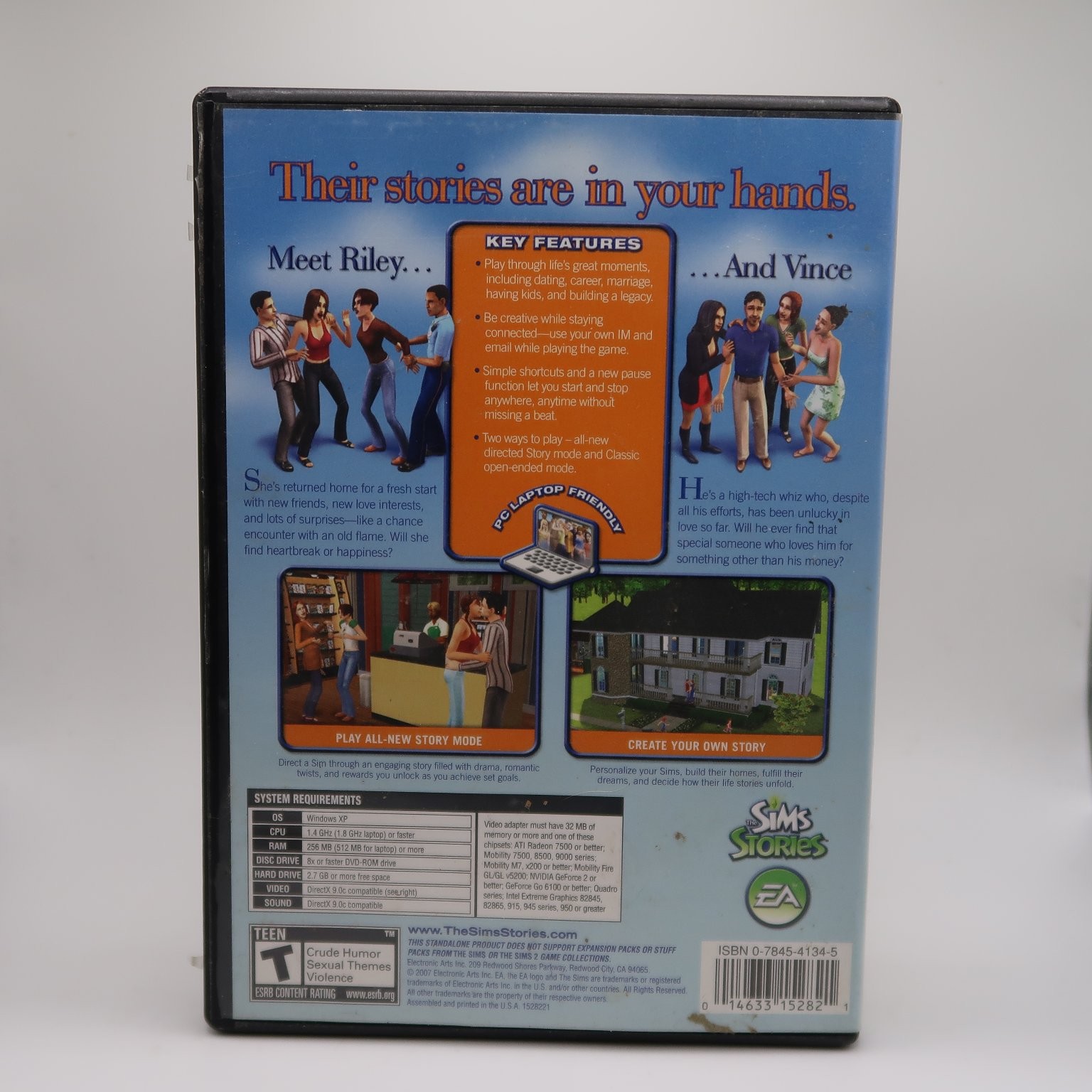 The Sims Life Stories PC DVD-ROM 2006 EA Simulation Game Laptop Friendly