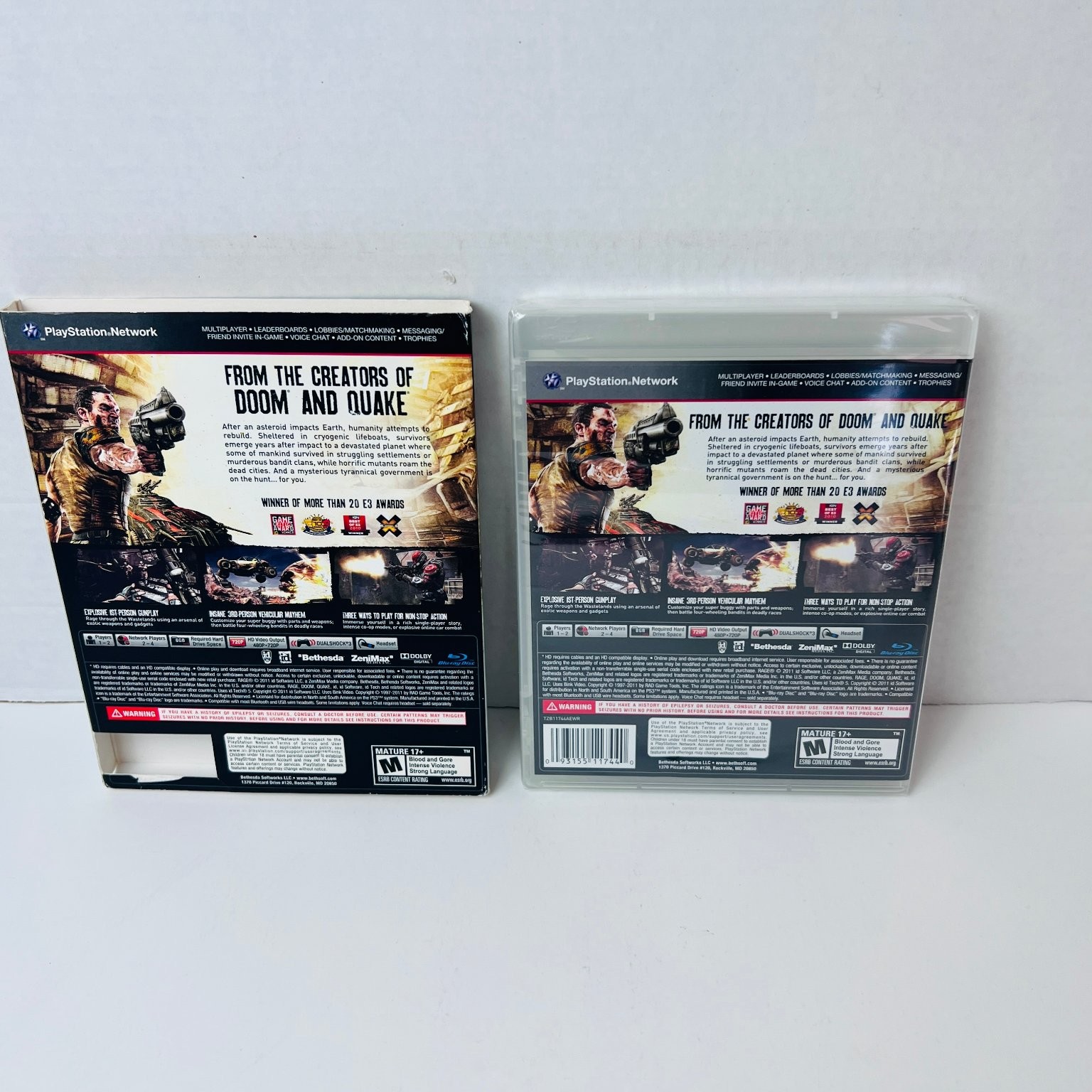 Rage: Anarchy Edition PS3 Video Game First Person Shooter FPS New Sealed