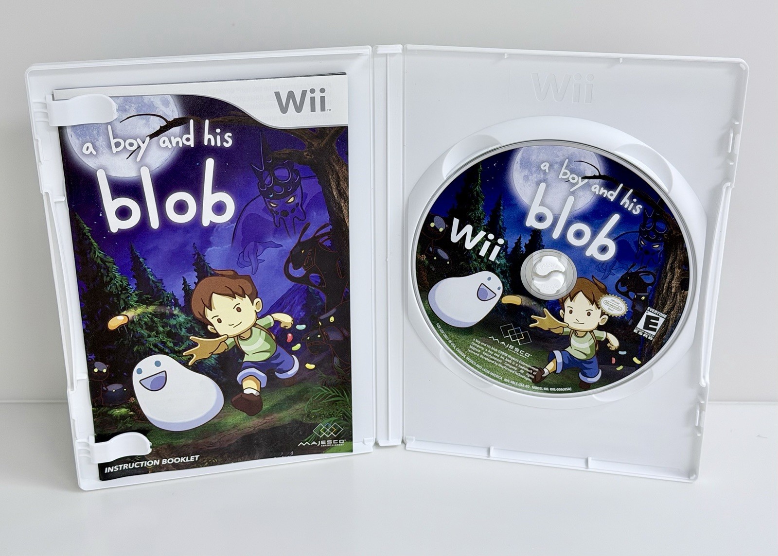 A Boy and His Blob (Nintendo Wii, 2009, Majesco) Complete w/Manual! CLEAN COPY!!