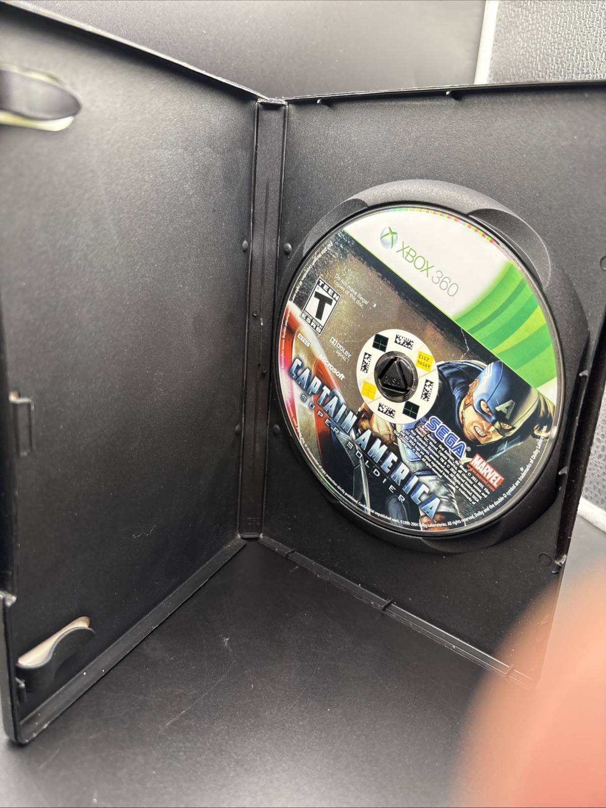 Captain America: Super Soldier (Microsoft Xbox 360, 2011) No Booklet.