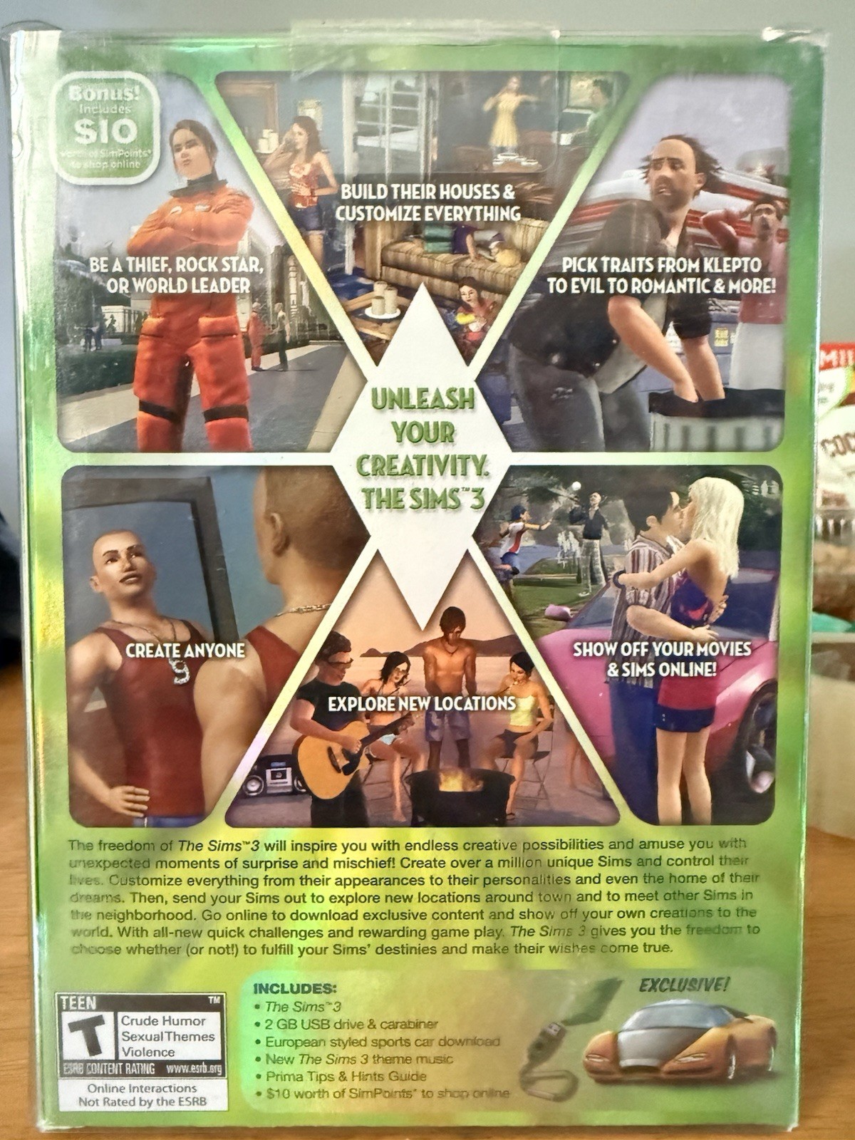 Sims 3 Collector’s Edition – USED Good Condition CIB with USB