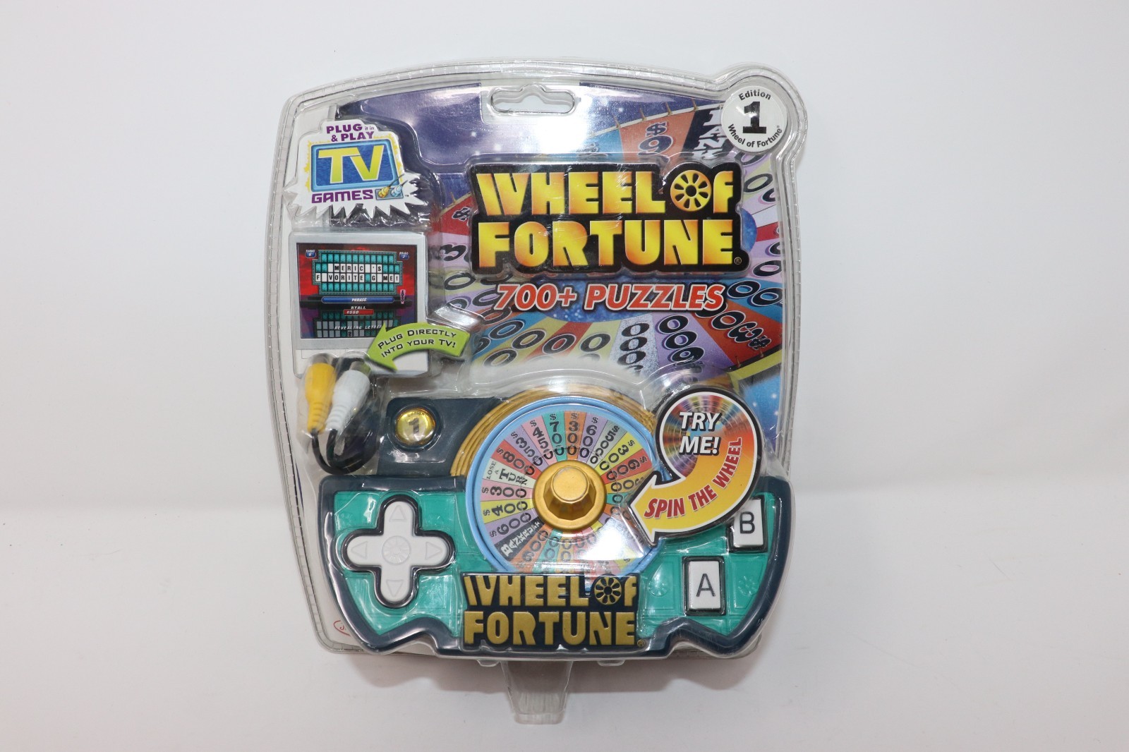 Wheel Of Fortune Plug N Play TV Game Jakks Pacific 2006 New Sealed