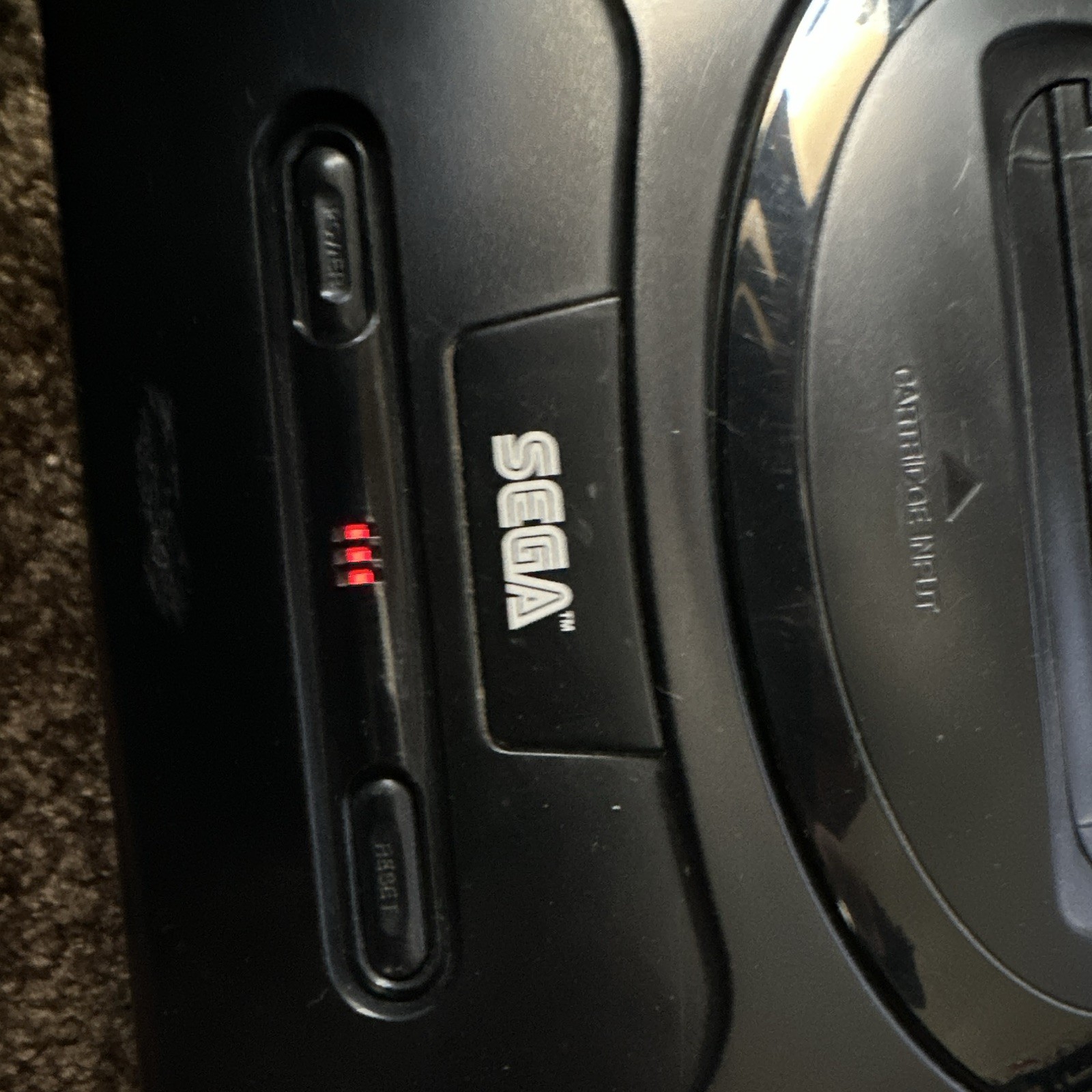 SEGA Genesis 16-Bit Console Lot MK-1601 and MK-1631 4 Controllers + AC Adapters
