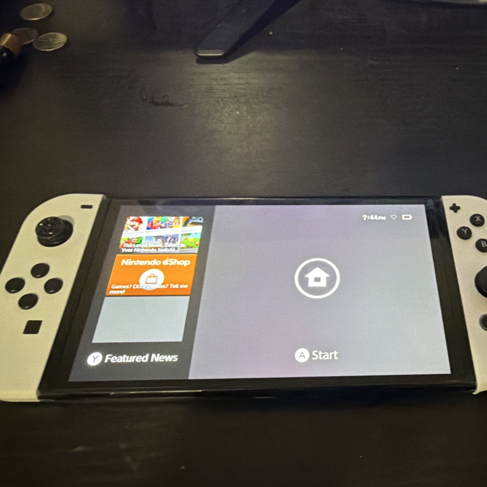 Nintendo Switch OLED White Handheld Console Wi-Fi Internet Browsing