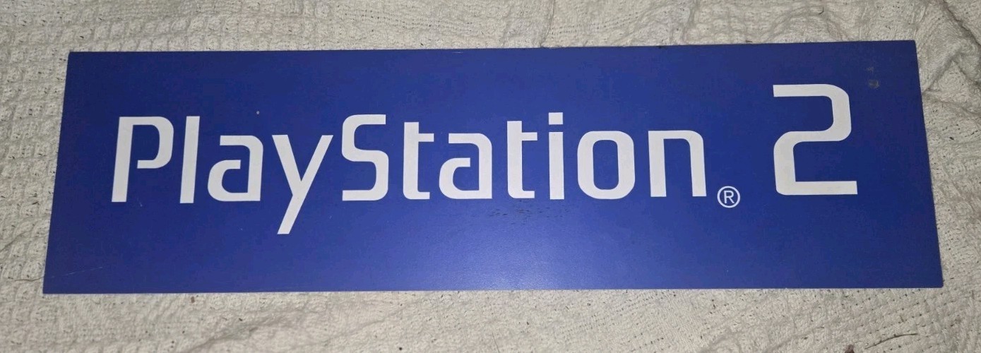 Playstation 2 20″ x 6″ Plastic Promo Game Sign