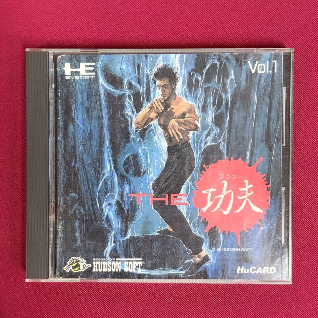 The Kung Fu China Warrior PC Engine HuCard Used Tested Japanese ver with Case