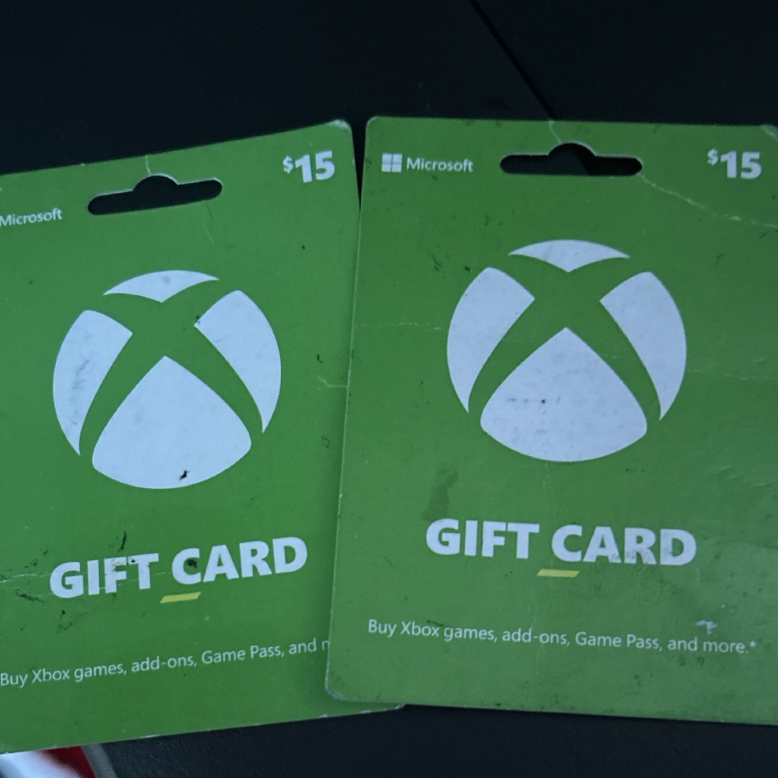 Microsoft Xbox Prepaid Gaming Cards Set of 2 for Microsoft Xbox Game Card