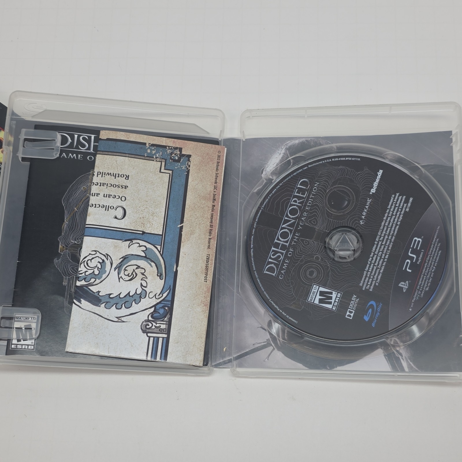 Dishonored GOTY Edition (Sony PlayStation 3) M Action Adventure NTSC-U/C Manual