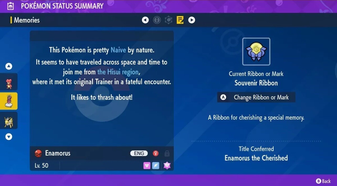 SHINY ENAMORUS ⭐️ 2025 HOME EVENT GIFT ⭐️ UNTOUCHED ✨ Pokemon Scarlet And Violet