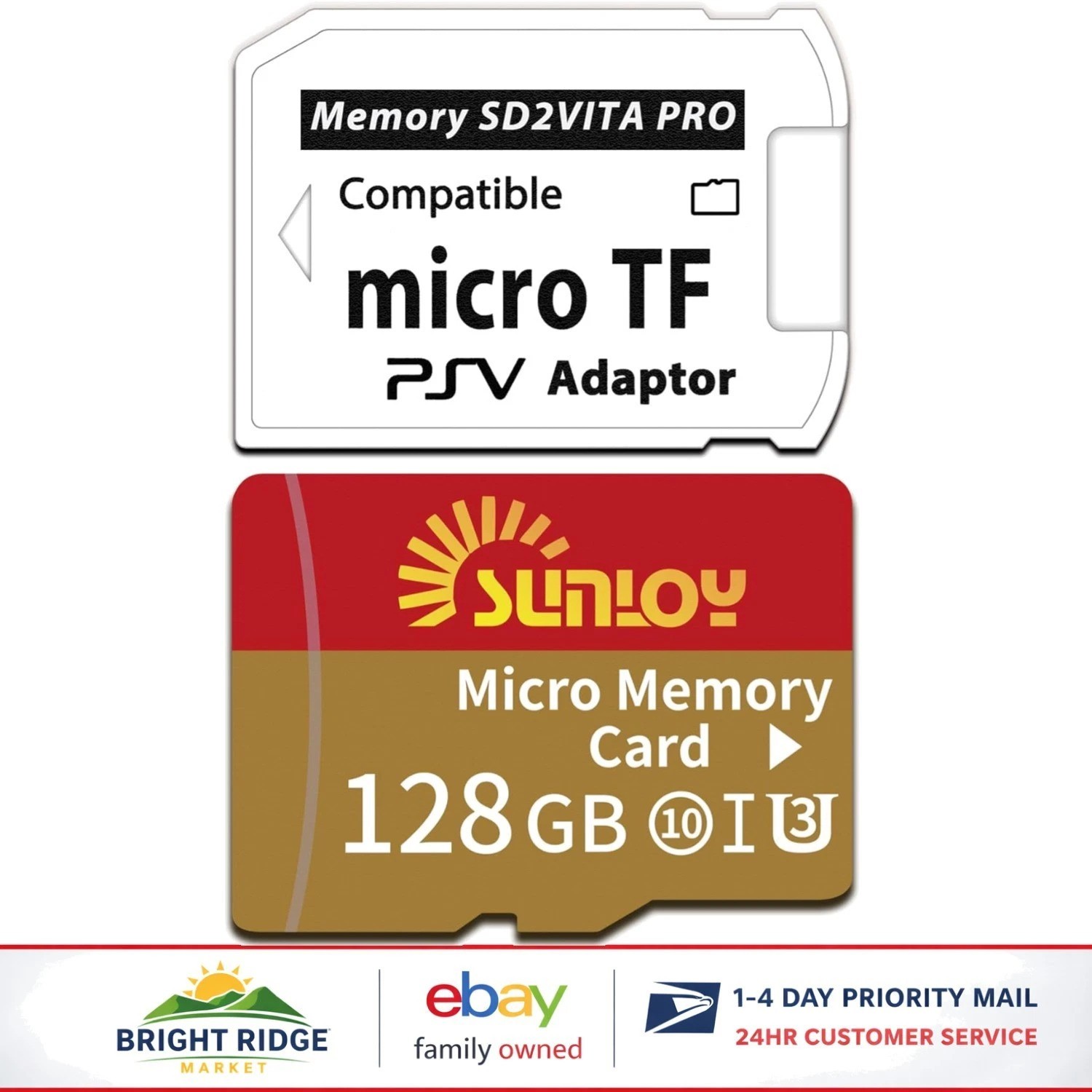128GB Memory Card Adapter for PS Vita, Drop Proof and Temperature Proof Features