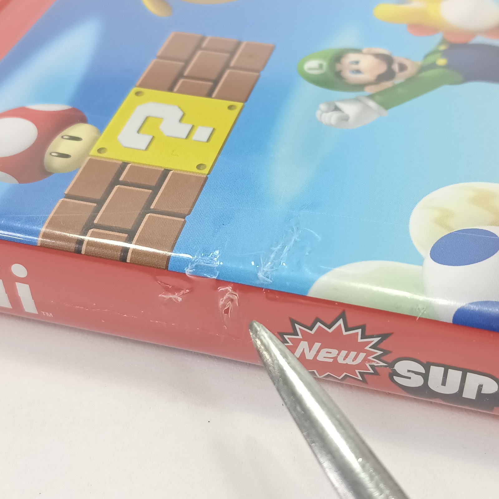 New Super Mario Bros. Wii Video Game With Booklet (Nintendo Wii, 2009) Tested
