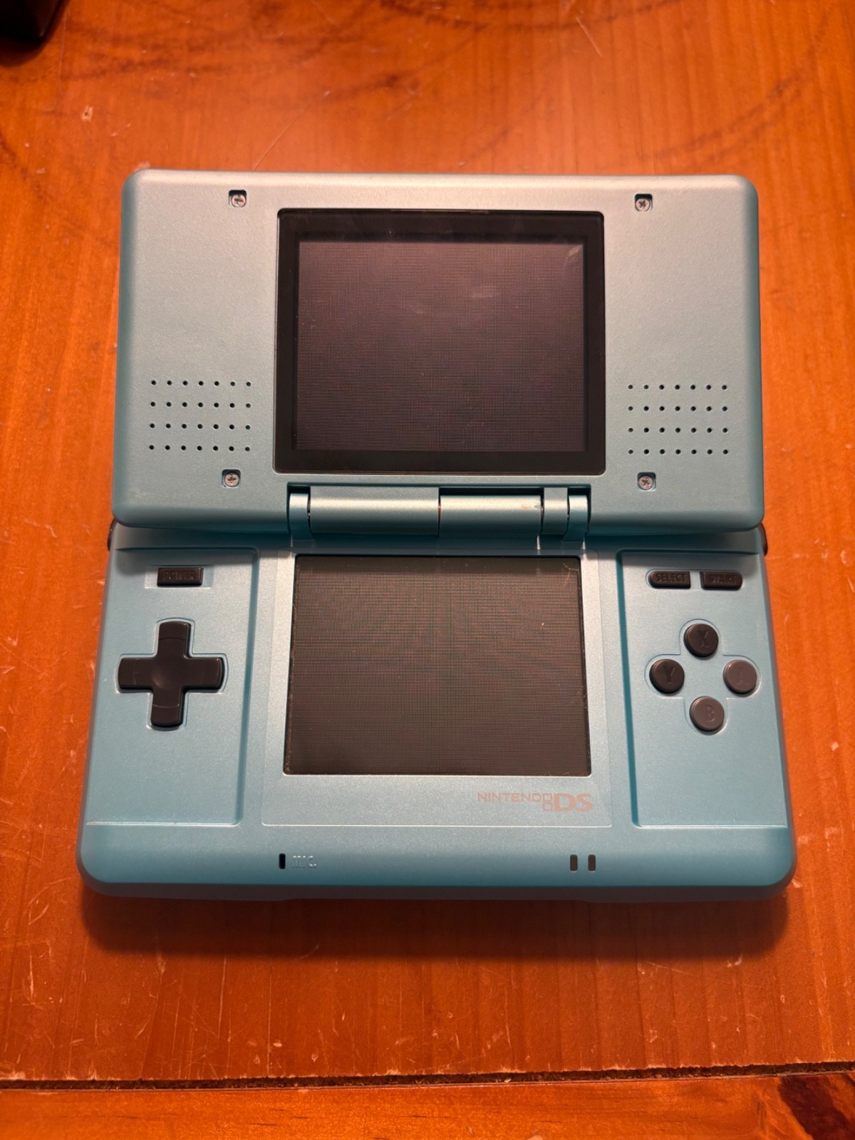 Nintendo DS Turquoise Blue Handheld System- Great Condition!- TESTED&WORKS (8D)