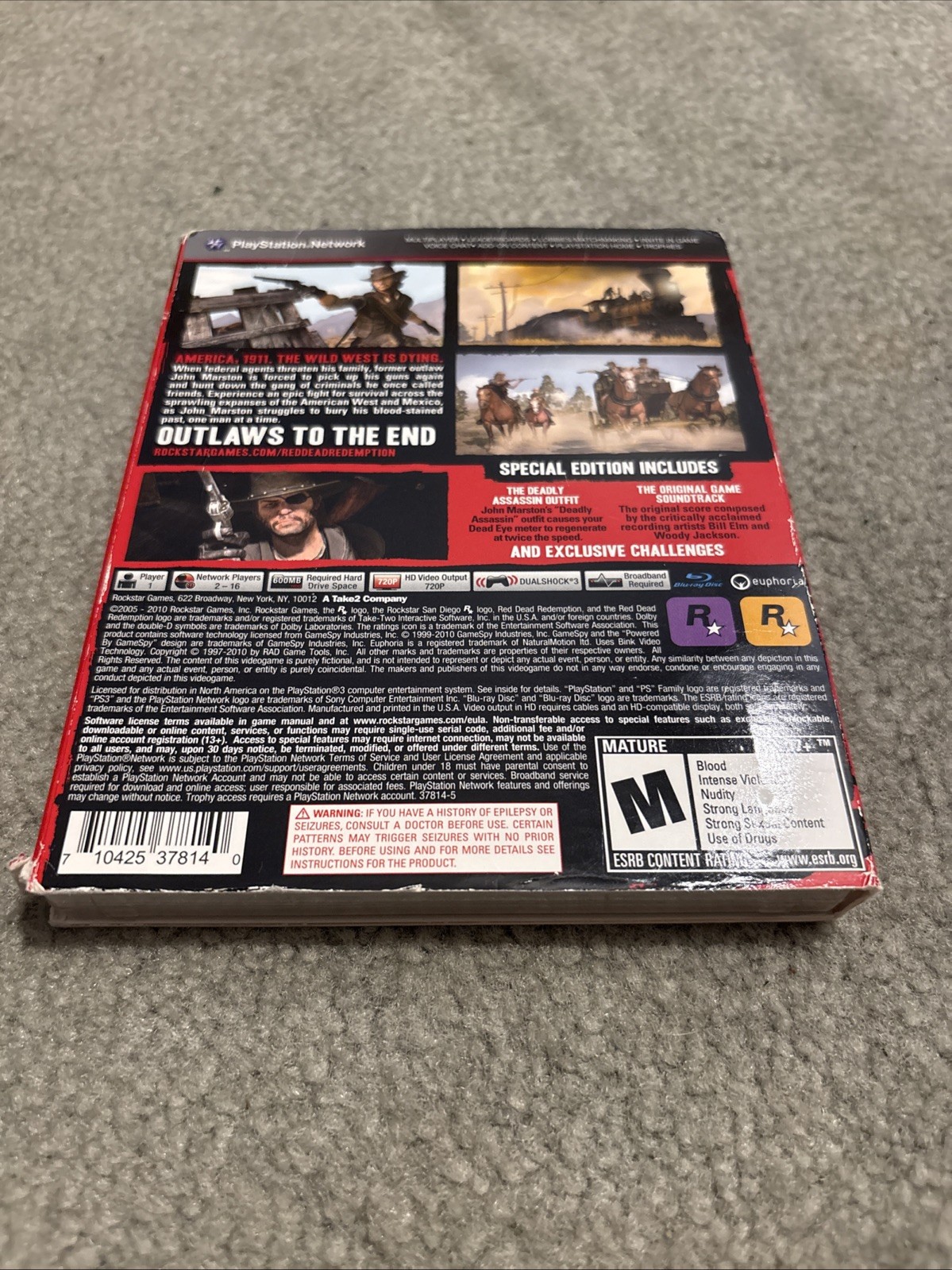 Red Dead Redemption — Special Edition (Sony PlayStation 3, 2010) Tested