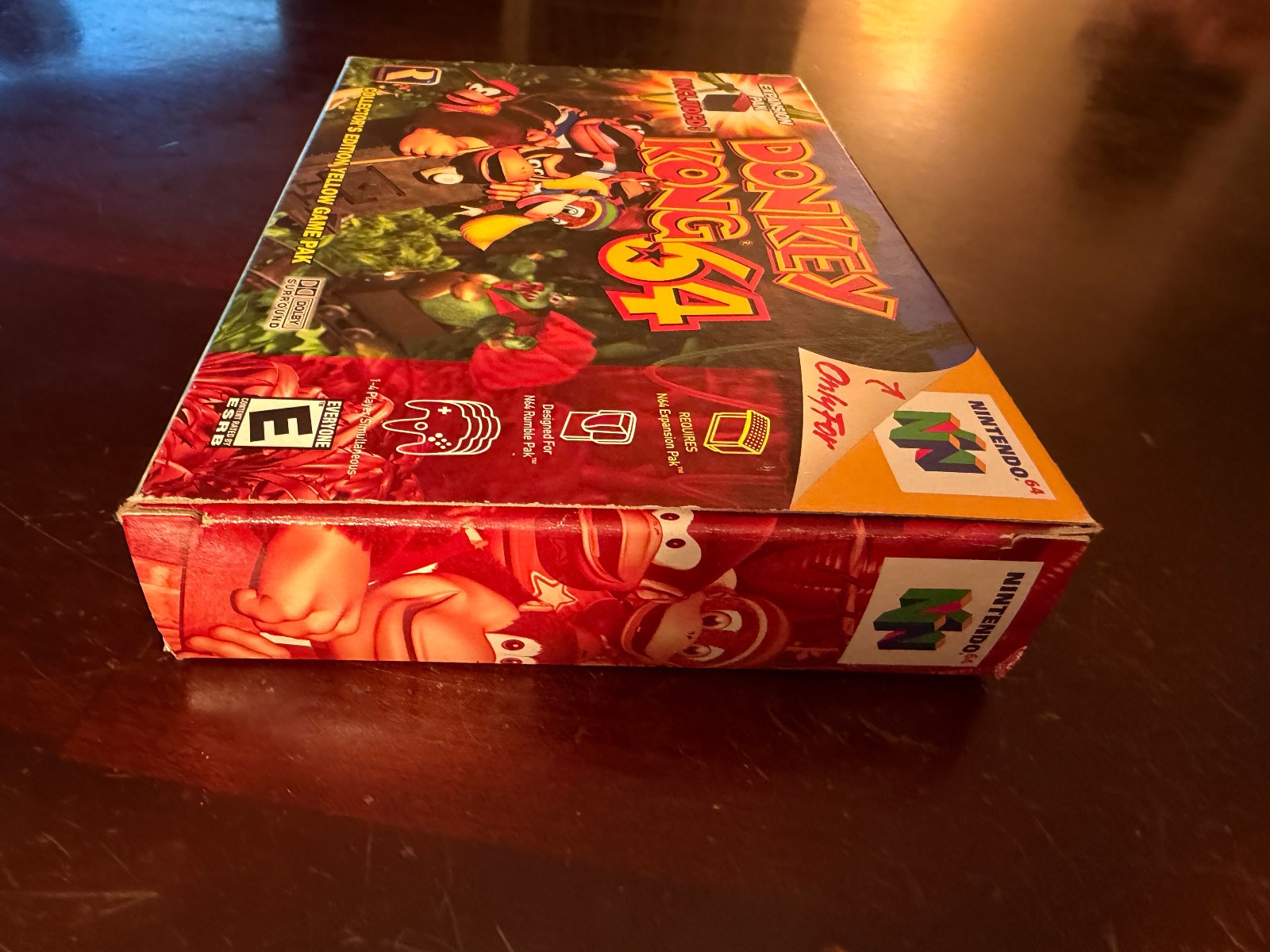 Donkey Kong 64 (Nintendo 64 1999) Yellow Cartridge CIB + Expansion Pak TESTED