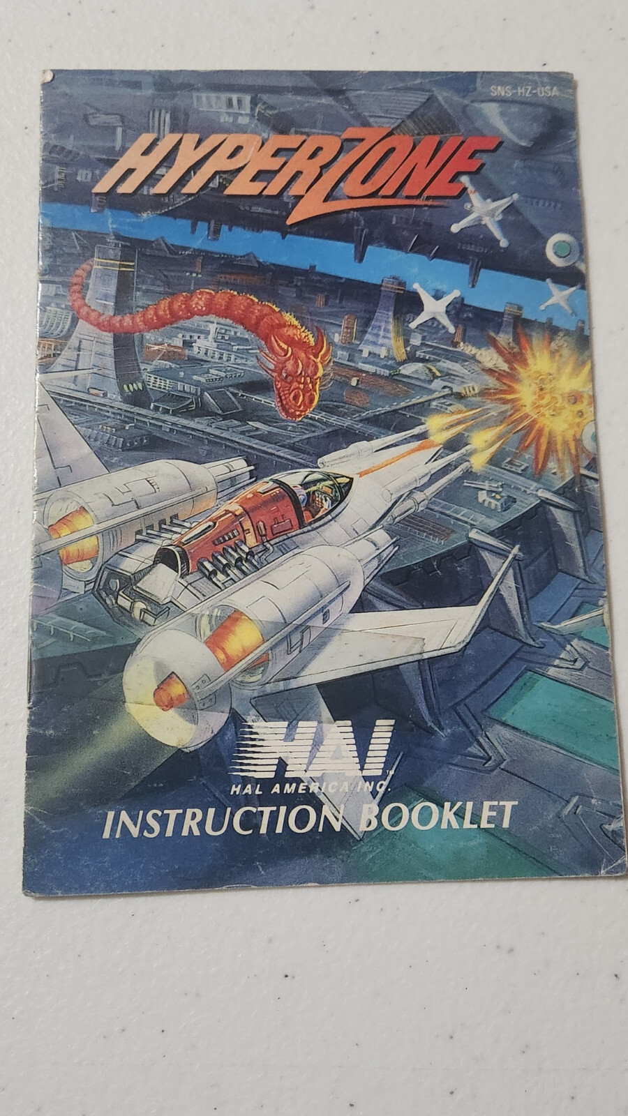 Hyperzone Super Nintendo SNES Manual Instruction Booklet